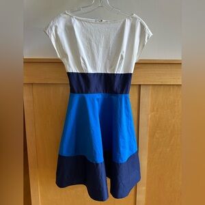 kate spade my fiorella fit & flare color block